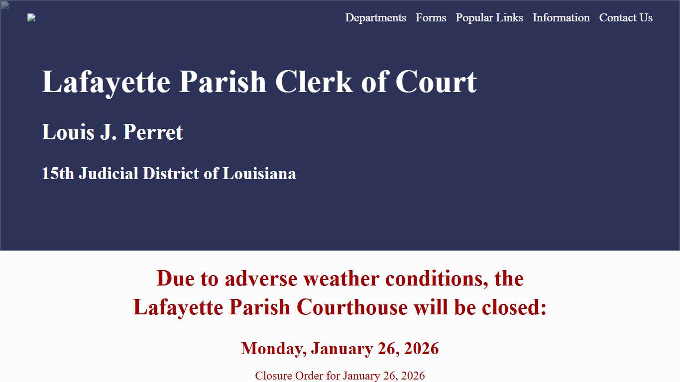 Lafayette Parish Clerk of Court Explore Court Records Now