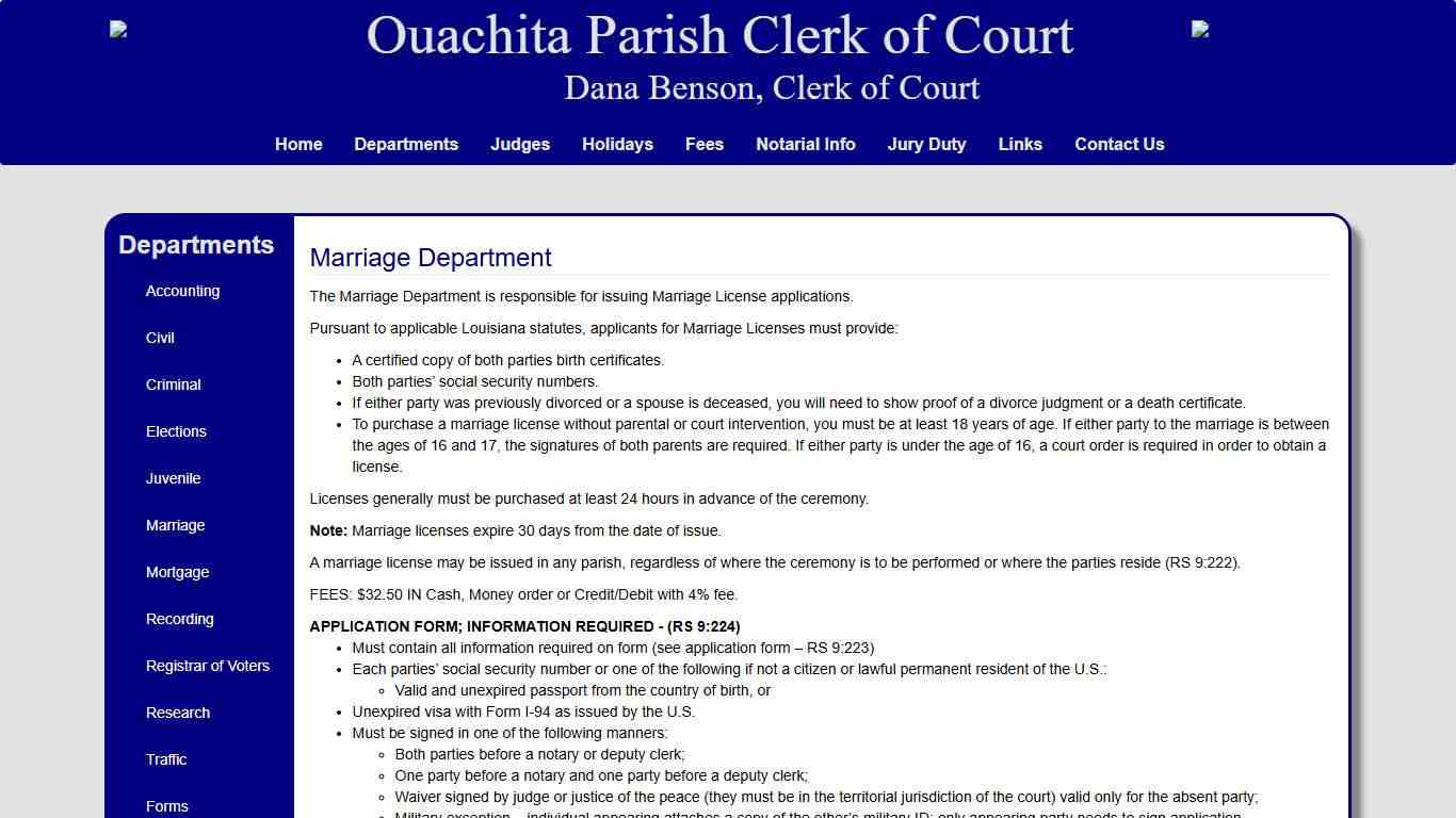 Ouachita Clerk of Court - Home